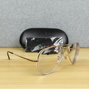 Ray Ban Eyeglasses Frames Only RB 6489 AVIATOR METAL II 2500, 58-14-140 Gold